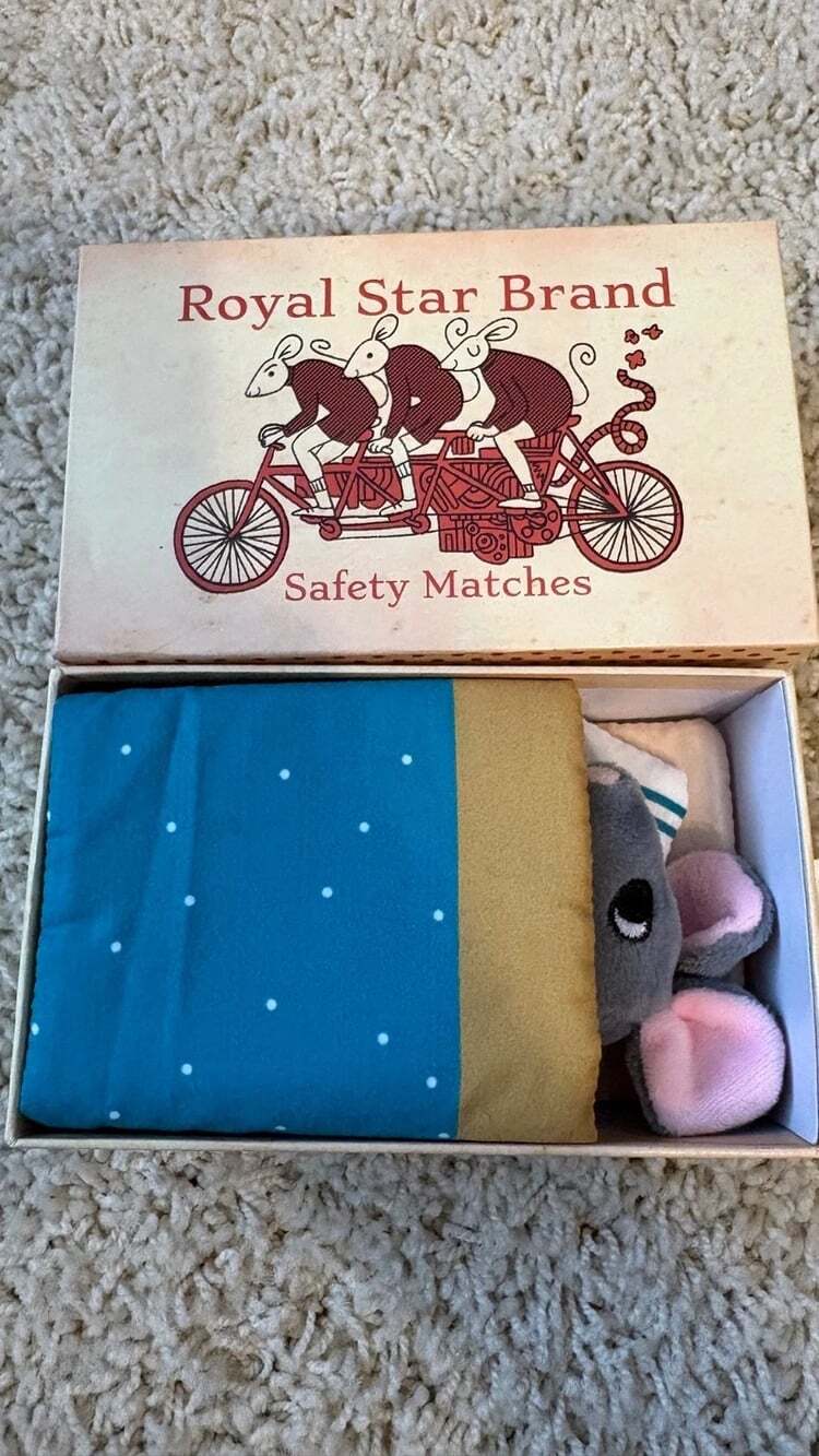 Vintage Style Royal Star Brand Safety Matches Mouse Toy Set Boxed w/ Accessories
